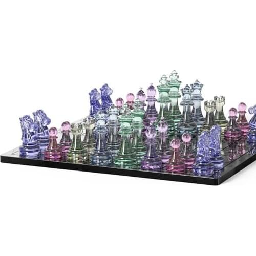 6 Pcs International Chess Epoxy Resin Mold Chess Pieces Silicone Mould DIY Crafts Jewelry Home Decorations Casting Tools