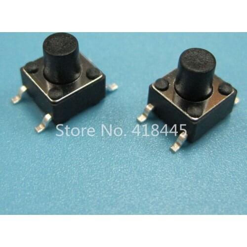 Tact switch 6x6 1000PCS TS6617FSRH push button switch Tact Switch 6x6x17 SMD RoHS High Quality 260gf