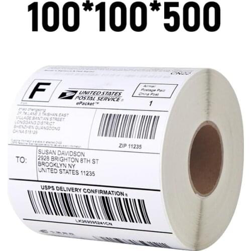 500pcs 100*100mm Thermal Labels Compatible Shipping Address Internet Postage Replacement Labels For Dymo Labelwriter 4XL Printer