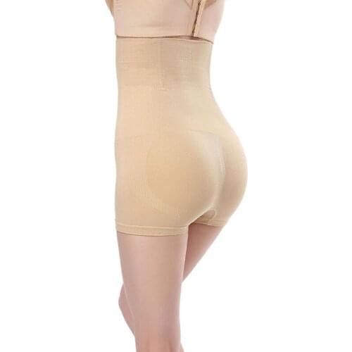 Women High Waist Lifting Hip Postpartum Panties Safety Anti-lighting Ladies Shaping Underwear