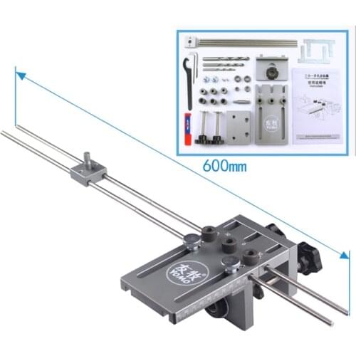 3 in 1 punch positioner Dowel drill kit add drill sleeve for Furniture Woodworking Drilling Guide Kit Location