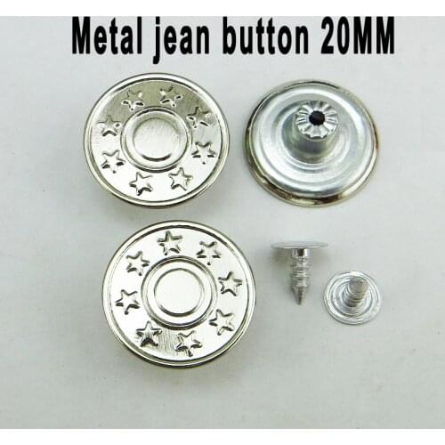 30PCS 20MM Letter BRONZE TONE Metal Jeans Button Round Buttons Fits Clothes Accessory JMB-153