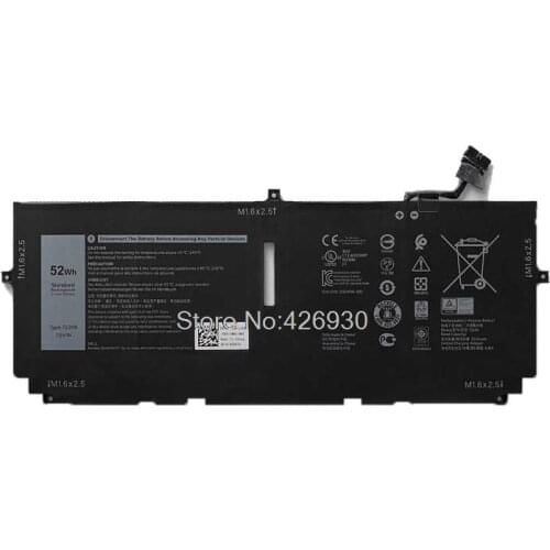 Laptop Battery For DELL For XPS 13 9300 P117G 722KK 7.6V 52WH 6500mAh new