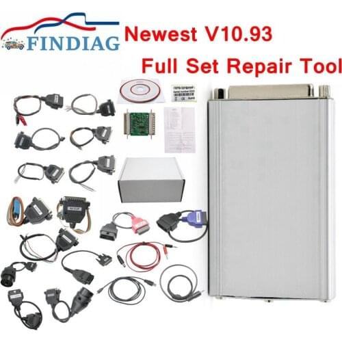 Car Radio/Dash/IMMO/ECU Repair Tool for Carprog V10.93 ECU Chip Tuning Full 21 Adapters Newly Updated Car Prog 10.93
