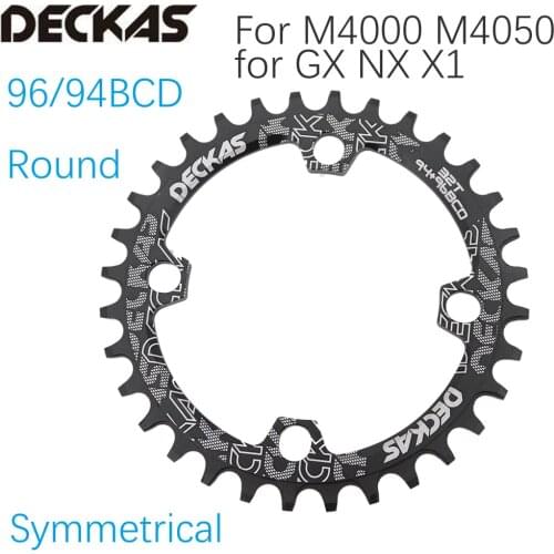 Deckas Chainring 96 BCD Round 32 34 36 38 t single tooth plate MTB Mountain bike 96BCD road M4000 M4050 NX GX X1