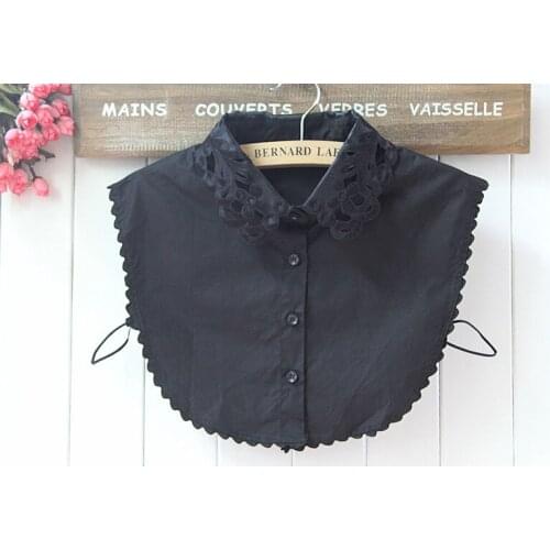 New Jeans Shirt Collares Denim white dot Fake False Collar Blouse Detachable Apparel Accessories Newly berloques Design Vintage