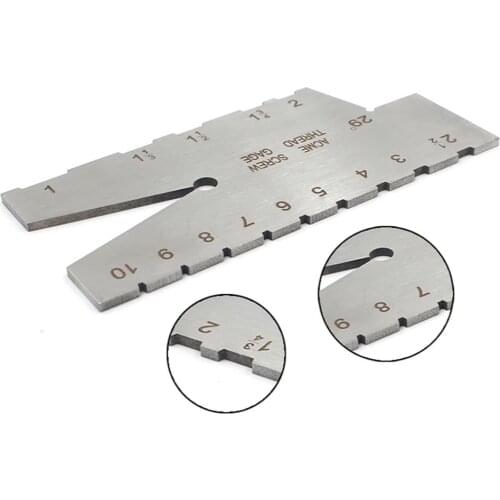 Stainless Steel ACME Thread Measuring Gauge 29 Degree Screw Pitch Grinding Gauge Tool for Grinding and Setting Tools
