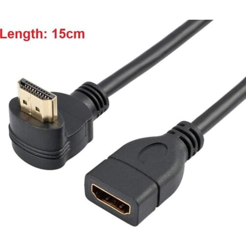 90 Angle HDMI-compatible Extension cable male to female HDMI-compatible 4K Extended Cable for HD TV LCD Laptop PS3 Projector