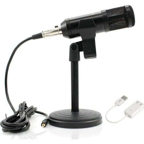 BM800 Mikrofon Condenser Sound Recording BM 800 Studio Microphone With Desktop stand For Radio Braodcasting Singing Recording