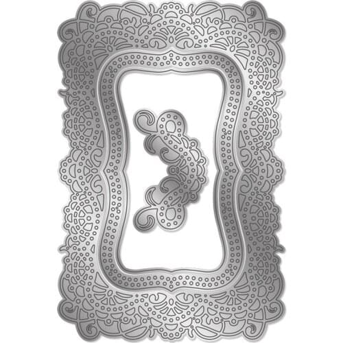 Metal Cutting Dies Delicate Lace Frame Irregular Shape For DIY Scrapbooking Embossing Album Paper Cards Dies 2021 New