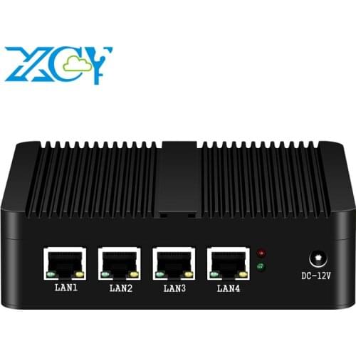 XCY Firewall Mini PC Intel Celeron N2830 4x GbE i211AT Ethernet Gateway VPN Router Pfsense OPNsense