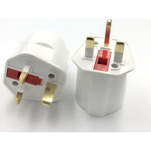 Multifunctional EU Euro European to UK Plugs Adapter Power Converter Plugs 2 Pin Socket Travel 250V 13A Universal Adaptor