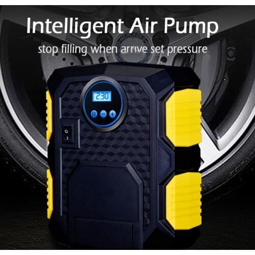 Digital Tire Inflator DC 12 Volt Car Portable Air Compressor Pump 150 PSI Car Air Compressor for Car Motorcycles Bicycles