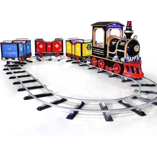 SQV hot sale fiberglass swing children kids cartoon electric mini train amusement kiddie rides