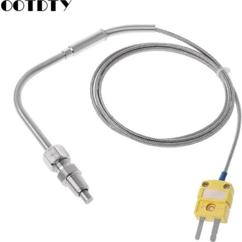 EGT K Type Thermocouple Temperature Controller Tools 0-1250 C Exhaust Gas Temp Sensor Probe Connector with Exposed Tip