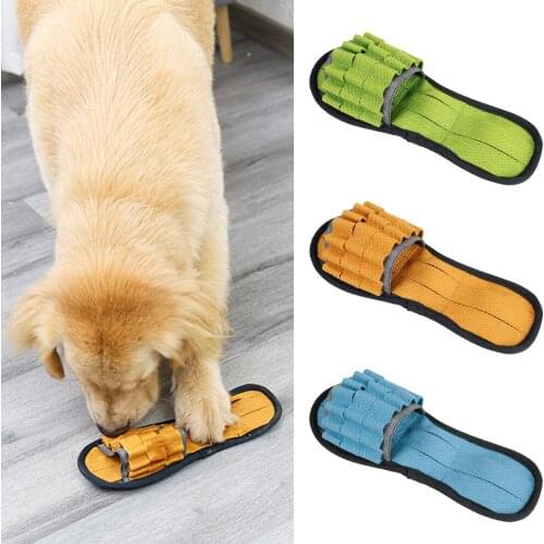 Puppy Chew Toys Slipper Shape Dog Sniff Sound Feeding Training Interactive Toy Pet Product Chew Play Squeaky Toy For Medium Dogs