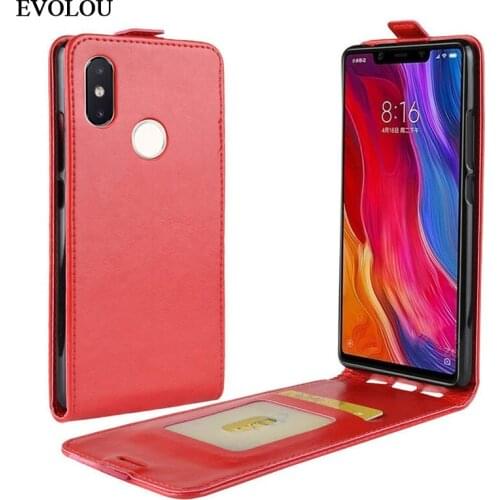 Vertical Flip Leather Cover for Xiaomi Mi 8 Case Mi 8 SE Cases Up Down Leather Case For Xiaomi Mi 8 SE Mi8 Protective Phone Bag