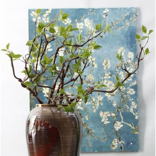 Artificial soft foam branch green leaf simulation green plant soft foam vine arbitrary curved shape wedding decoration home