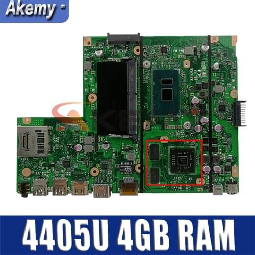 X540UP notebook mainboard with 4405u CPU 4GB RAM PM For Asus X540U X540UP F540U R540U A540U laptop motherboard tested full 100