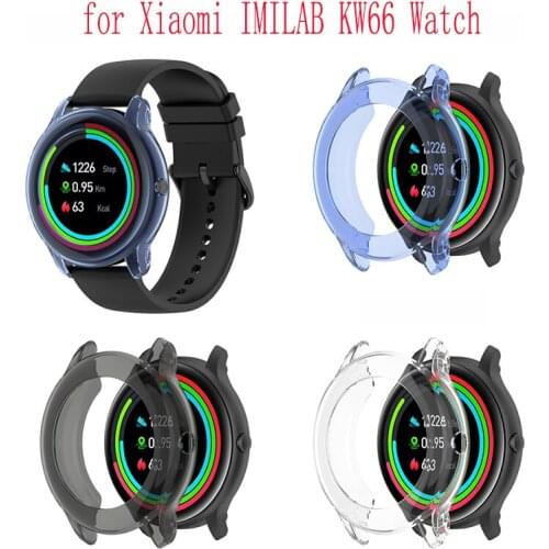 Protection Watch Frame Full Case Cover For Xiaomi IMILAB KW66 Smartwatches Shockproof Protective Cases Soft Thin TPU Protector
