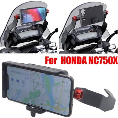 Mobile Phone USB Navigation Bracket+Mobile Phone GPS Plate Bracket For HONDA NC700X 2012-2013 NC 750 X 2014-2015