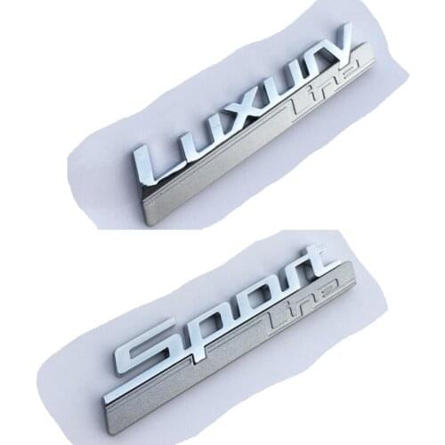 Chrome Fender Sides Letters Sport Luxury Badge Emblem Badges Emblems for BMW 1 2 3 4 5 6 7 Series X1 X3 X5 X4 X6 GT