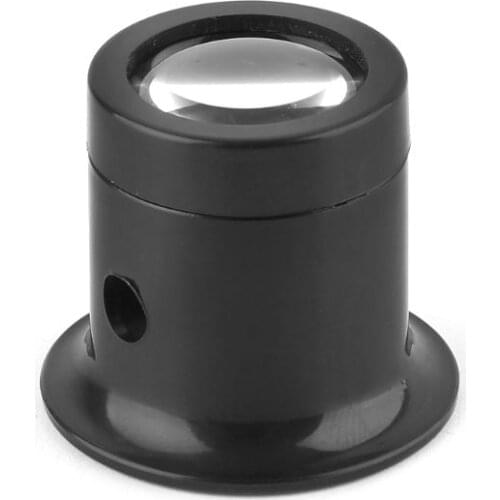 10X Monocular Glass Magnifier Lens for Watch Jewelry Repair Tools Loupe Lens Black