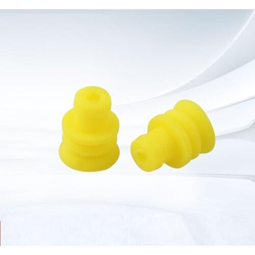 200-2000Pcs Yellow Auto Wire Connector Rubber Seal Super Waterproof Silicone Wire Seals 281934-2 For Tyco 1.5 Series