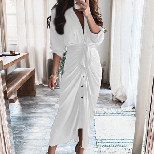 5XL Women Lapel Dress Slim Elegant Stripe Printing Shirt Dress Daily Wear women long dreeses for weeding купальники женские 2021