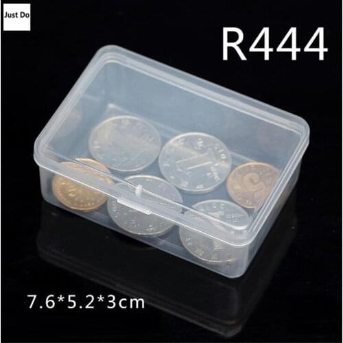 7.6*5.2*3cm Round Plastic Transparent Storage Box Jewelry Beads Container Fishing Tools Accessories Box Small Items packing box