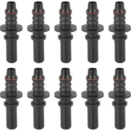 X Autohaux 10pcs 9.89mm ID8 Car Fuel Line Hose Pipe Quick Release Male Connect Connector Universal-Straight