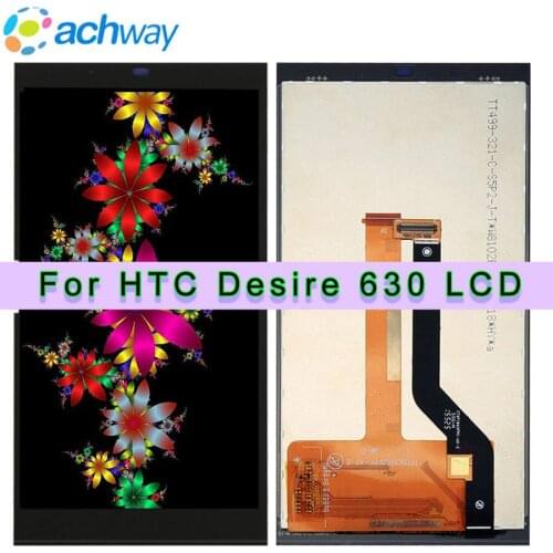 Black 5.0" LCD Display For HTC Desire 630 Touch Screen Digitizer Assembly 1280x720 Replacement parts For HTC Desire 630 LCD