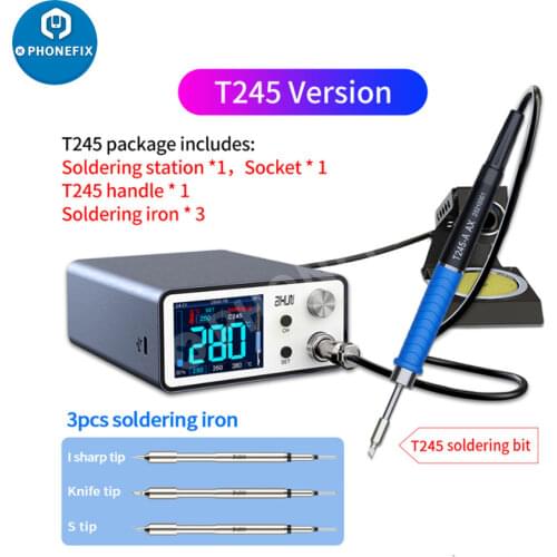 JCID AIXUN-T3A 200W Digital Soldering Station Adjustable Temperature Electric Welding Iron Station for Phone PCB BGA Repair Kit