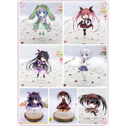 Date A Live Girl Anime Acrylic Key Chains Cartoon Keyring Keychain Pendant Keyholder Unisex Gift