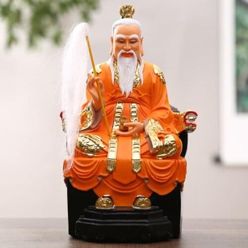 GOOD LUCK Taoist Buddhism HOME Shrine efficacious protection Southeast Asia Gold plating TAI SHANG LAO JUN Lord Lao God statue