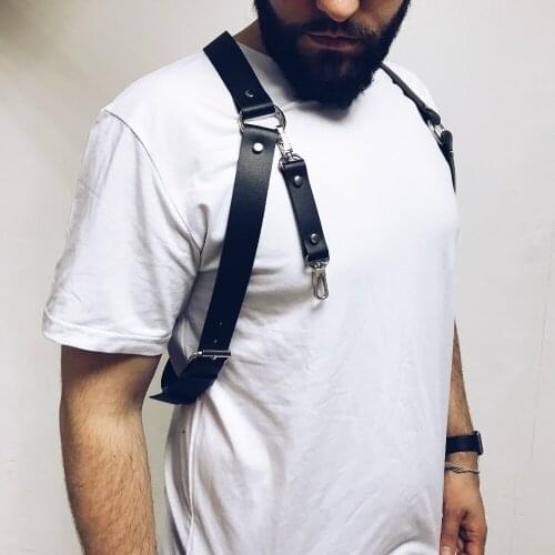 CKMORLS Leather Harness Belts For Man Garter Straps Adjustable BDSM Bondage Adjustable Gothic Harajuku Erotic Accessories Fetish