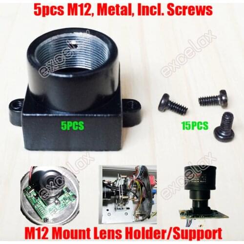 5PCS/Lot Zinc Alloy Metal M12 Mount Lens Holder Support Spacing Bracket CCTV Security Camera Module Screw Adapter Connector
