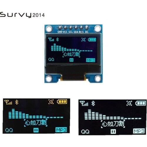 White Blue color 0.96 inch 128X64 OLED Display Module Yellow Blue OLED Display Module For Arduino 0.96 SPI diy electronics