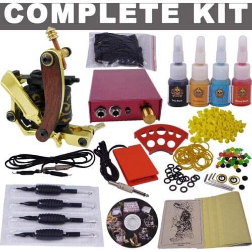 Tattoo kit complete tattoo tool equipment high-grade machine Body Art kit YLT-68