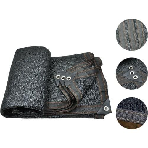 Black color HDPE Plant Awnings Uv radiation Flowers Pet Mesh Sun Shelter with hang hole per meter Garden Greenhouse Roof cover