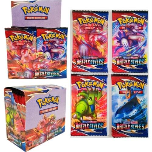 New TCG: Battle Style Pokemon Card Toy Flash Card Game Supplementary 2 Bag