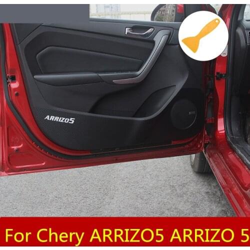 Car door anti-knocking film Carbon fiber anti-kick pad anti-scratch door protection car Accessories For Chery ARRIZO5 ARRIZO 5