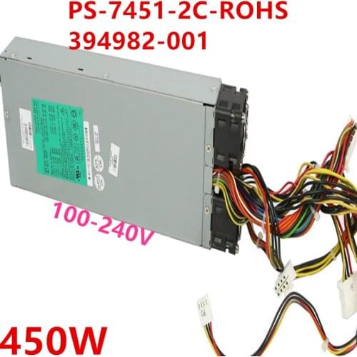 Almost New PSU For HP DL320G4 450W Power Supply PS-7451-2C-ROHS PS-7451-2C 394982-001