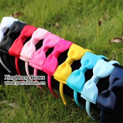 10 colours New fashion knot hairband girls hair head hoop band headband accessories scrunchy headdress headwear bow hair band