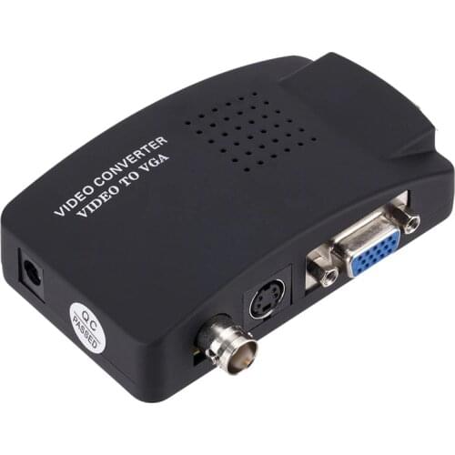BNC To VGA Video Converter, Monitor Host Signal To Display OEM Plug and Play