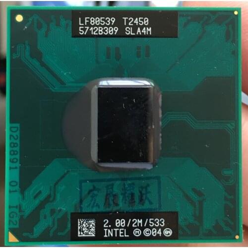 Intel Core 2 Duo T2450 notebook CPU Laptop processor PGA 478 cpu 100% working properly