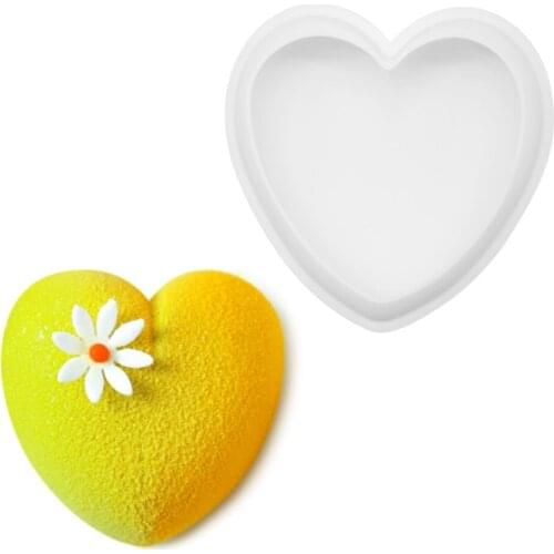 Love Shape Silicone Cake Mousse Mould Heart-shaped Silicone Mold Dessert Mould Cake Decoration Tools