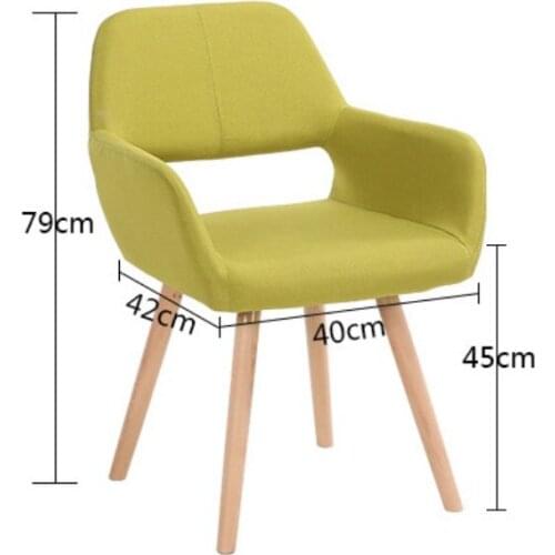 Modern backrest dining chair casual wood chair conference meeting chairs