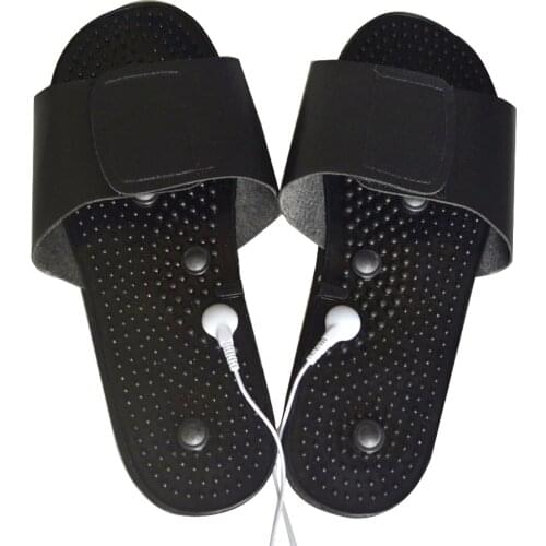 TENS Body Muscle Stimulator Electrotherapy Pain Relief Rubber Slipper Electrode Hand Massage Ball For Body Health Care