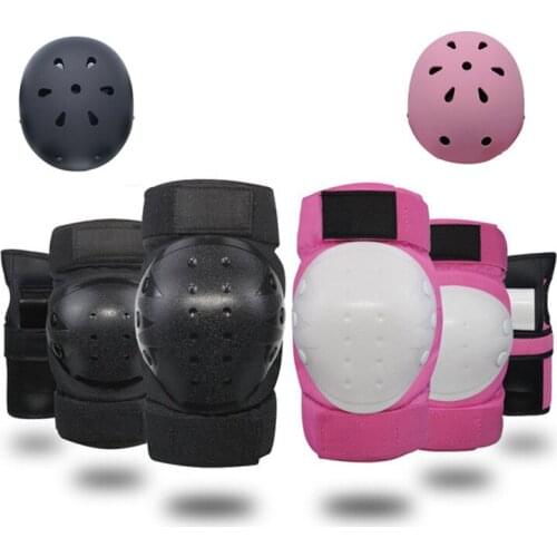 Thicker Kids Sports Guard knee Pads Wrist Elbow Pad S M L Helmet Protector for Cycling Inline Skating Roller Skate Board Scooter
